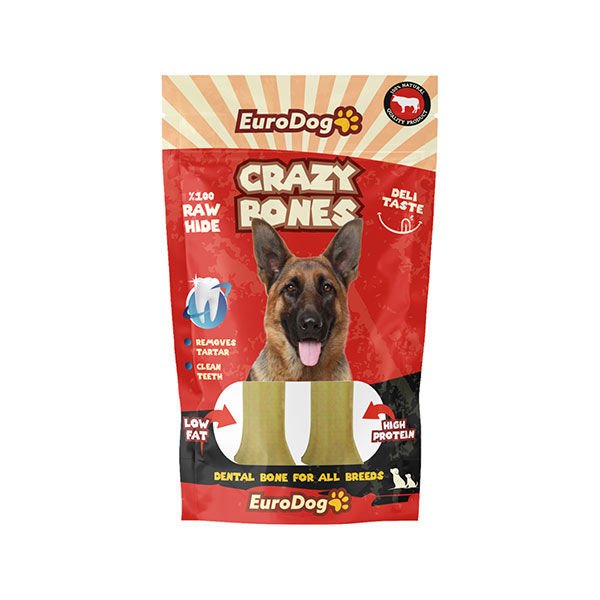 Euro Dog Crazy Bone Press Köpek Kemik Ödül Maması 2 Adet 15 Cm