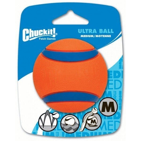 Chuckit Ultra Ball Köpek Oyun Topu Oyuncağı Orta Turuncu 2,5x2,5 Cm