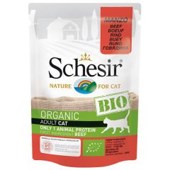 Schesir Bio Range Organik Biftekli Konserve Köpek Maması 85 Gr