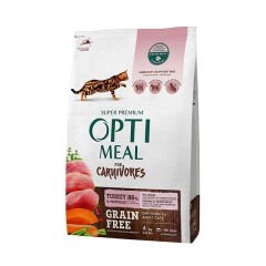 Optimeal Tahılsız Hindi Etli ve Sebzeli Yetişkin Kedi Maması 4 Kg