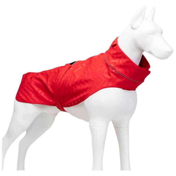 Lindo Dogs Softshell Red Stripe Köpek Yağmurluğu Kırmızı Beden 2