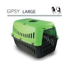 Mp Wojer Gipsy Metal Kapılı Kedi ve Köpek Taşıma Çantası Siyah Large 58x38x38 Cm
