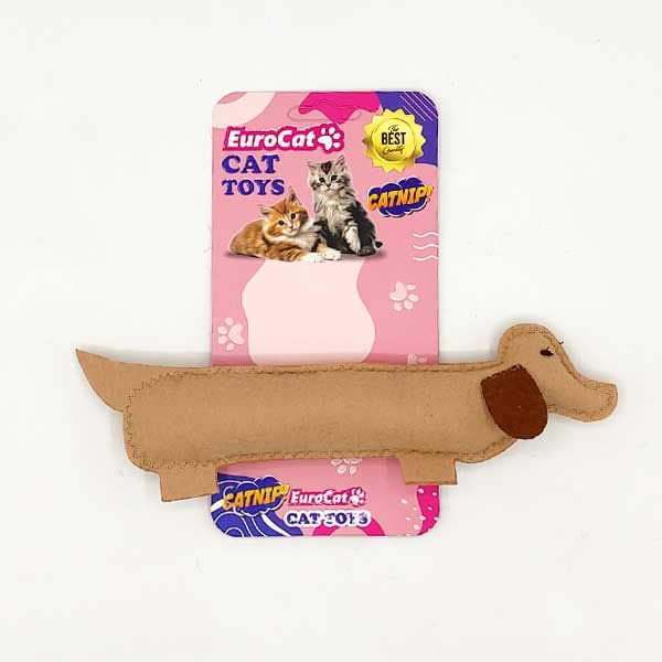 Euro Cat Toys Peluş Köpek Kedi Oyuncağı Kahverengi