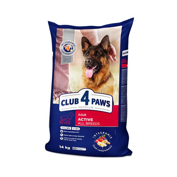 Club4Paws Premium Active Tavuklu Tüm Irklar İçin Yetişkin Köpek Maması 14 Kg