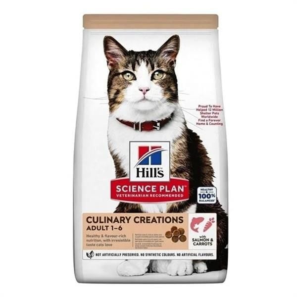 Hills Culinary Creations Somonlu ve Havuçlu Yetişkin Kedi Maması 1.5 Kg