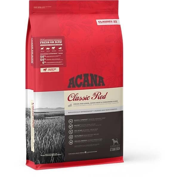 Acana Classics Red Düşük Tahıllı Etli ve Sebzeli Yetişkin Köpek Maması 17 Kg