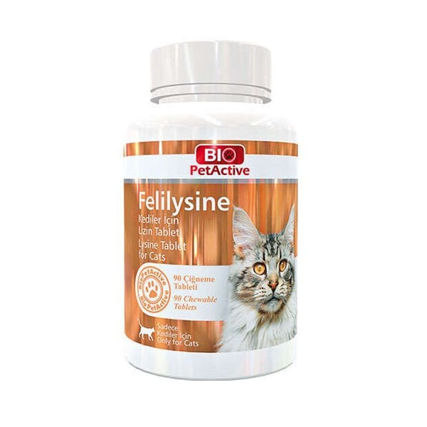 Pet Active Bio-Felilysine Kedi Ve Köpekler İçin Lizin Tablet 90 Gr