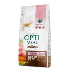 Optimeal Tahılsız Hindi Etli ve Sebzeli Tüm Irklar için Yetişkin Köpek Maması 10 Kg