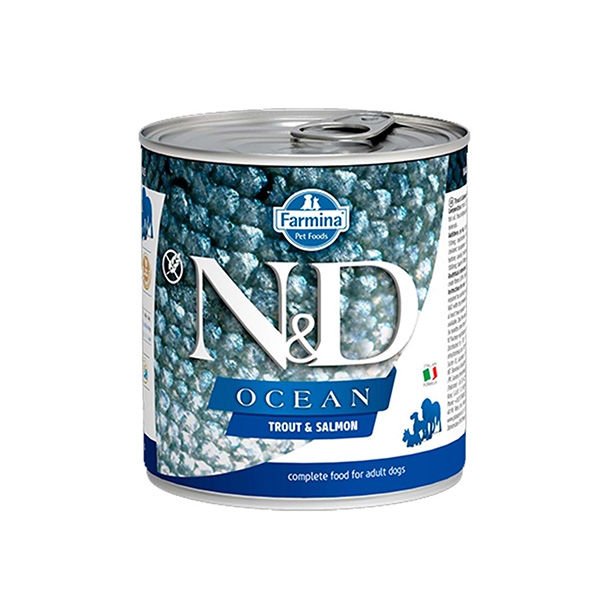 N&D Ocean Alabalık ve Somonlu Konserve Yaş Köpek Maması 285 Gr