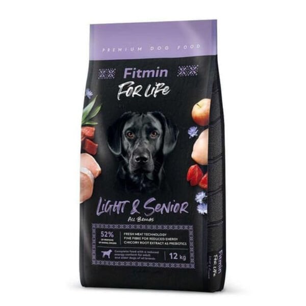 Fitmin For Life Light Tüm Irklar için Kümes Hayvanlı Yaşlı Köpek Maması 12 Kg