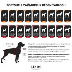 Lindo Dogs Softshell Black Skull Köpek Yağmurluğu Siyah Beden 7