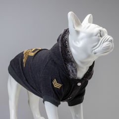 Lindo Dogs Army General Sweatshirt Köpek Kıyafeti Antrasit Beden 0