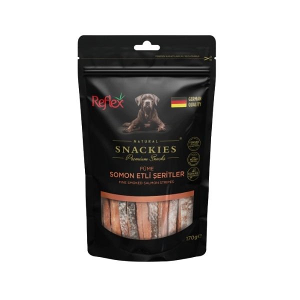 Reflex Snackies Natural Füme Somon Etli Şerit Köpek Ödül Maması 170 Gr