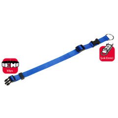 Karlie Basic Klipsli Köpek Boyun Tasması Medium Mavi 40-55 Cm