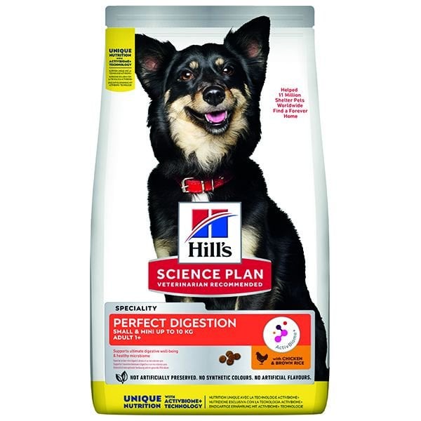 Hills Adult Perfect Digestion Tavuklu Sindirim Destekleyici Mini Yetişkin Köpek Maması 1.5 Kg