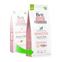 Brit Care Sustainable Sensitive Balıklı ve Böcek Proteinli Yetişkin Köpek Maması 12 Kg