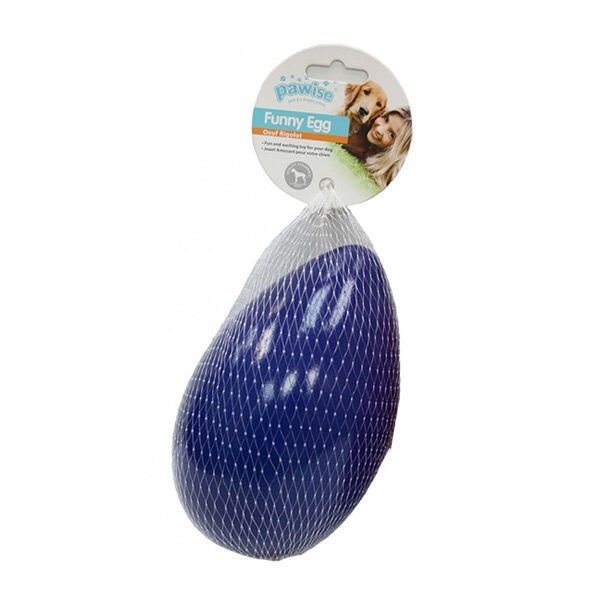 Pawise Funny Egg Plastik Köpek Oyuncağı Mavi