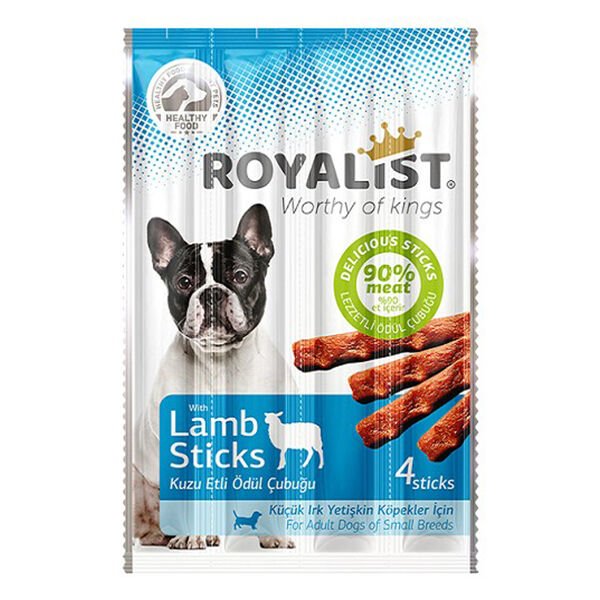 Royalist Küçük Irk Kuzu Etli Sticks Yetişkin Köpek Ödül Maması 20 Gr