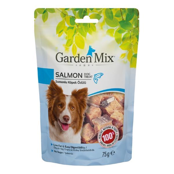 Garden Mix Somonlu Düşük Yağlı Şekersiz Köpek Ödül Maması 75 Gr