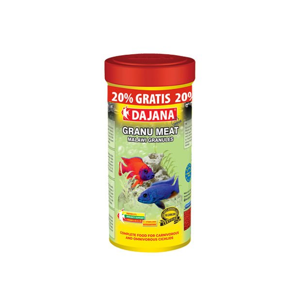 Dajana Granu Meat Akvaryum Balık Yemi 250+50 Ml 150 Gr