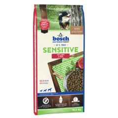Bosch Adult Sensitive Tahılsız Kuzu Etli ve Pirinçli Hassas Yetişkin Köpek Maması 15 Kg