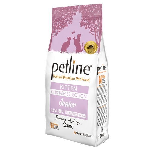 Petline Natural Kitten Chicken Selection Tavuklu Yavru Kedi Maması 12 Kg