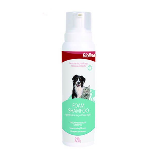 Bioline Kedi ve Köpek İçin Köpük Şampuan 220 G