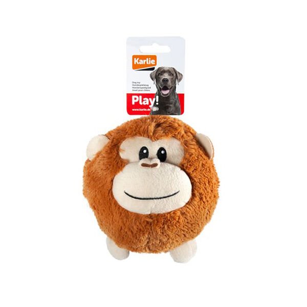 Karlie Peluş Maymun Köpek Oyuncağı Kahverengi 12 Cm