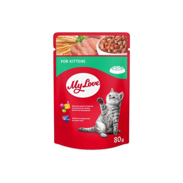 My Love Tavuklu Pouch Yavru Konserve Kedi Maması 80 Gr