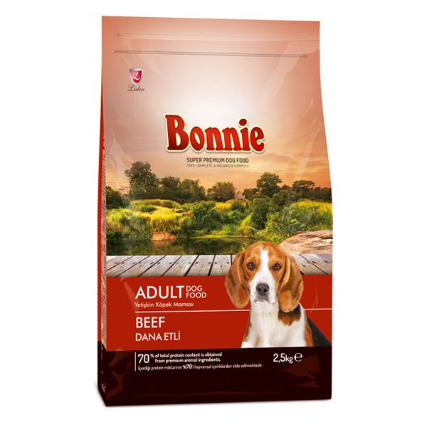 Bonnie Biftekli Yetişkin Köpek Maması 2.5 Kg