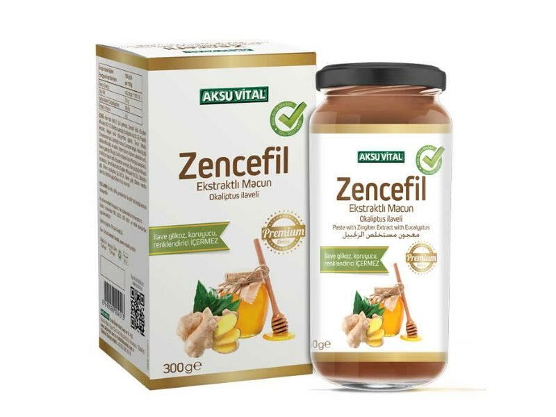 Aksu Vital Zencefil Ekstraktlı Macun Okaliptus İlaveli 300 Gr