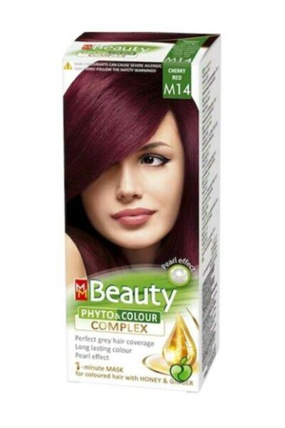 Beauty Bitkisel Saç Boyası (M14 & Vişne Kızıl)