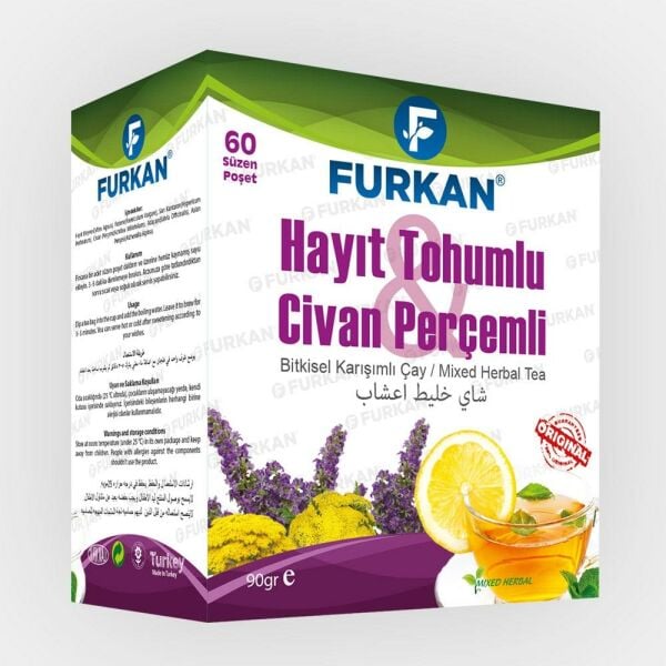 Furkan Hayıt Tohumlu ve Civan Perçemli Çay 60 Süzen Poşet