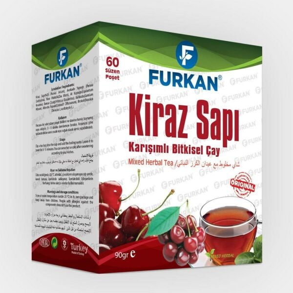 Furkan Kiraz Sapı Karışımlı Bitkisel Çay 60 Süzen Poşet