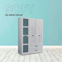 Arn Genç Soft 3 Kapılı Dolap