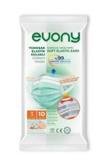 Evony Standart Cerrahi Maske - 10'lu Paket