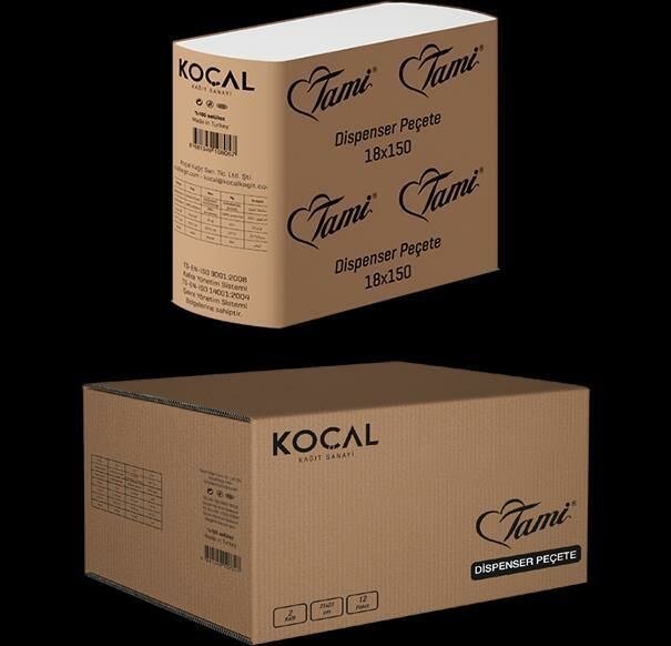 Koçal Çek Al Dispenser Peçete - 200 Adet x 18 Paket