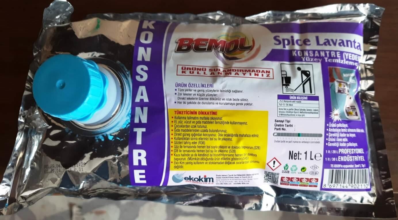 Bemol Spice Konsantre Yüzey Temizleme Maddesi 1 lt - Lavanta