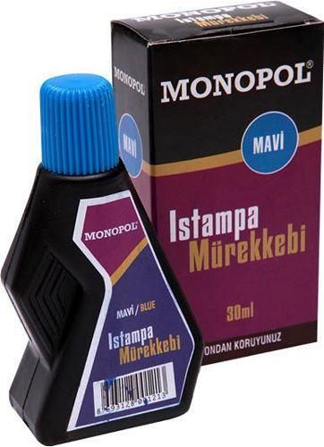 Monopol Istampa Mürekkebi 30 ml - Mavi