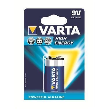 Varta High Energy Güçlü Alkalin Seri 9V Pil