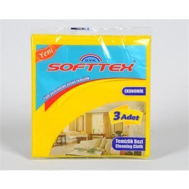 Softex Sarı Bez - 3'lü Paket