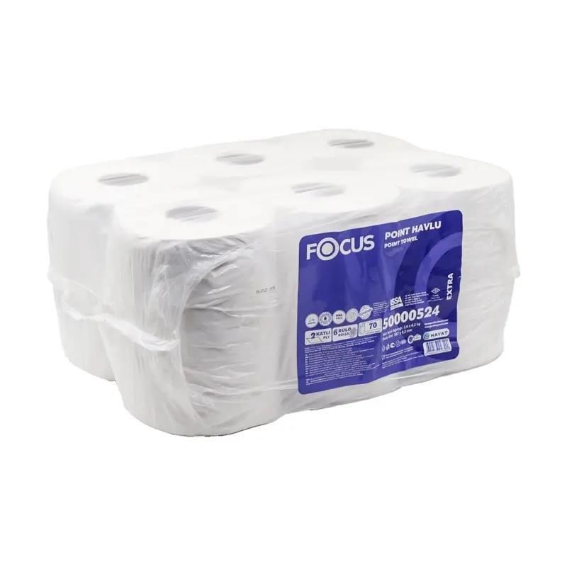Focus Extra İçten Çekmeli Kağıt Havlu 70 mt 6'lı Koli - 4 kg