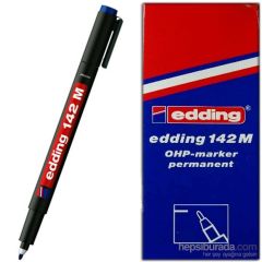 Edding Asetat Kalemi Permanent 142 M - 1 mm / Mavi