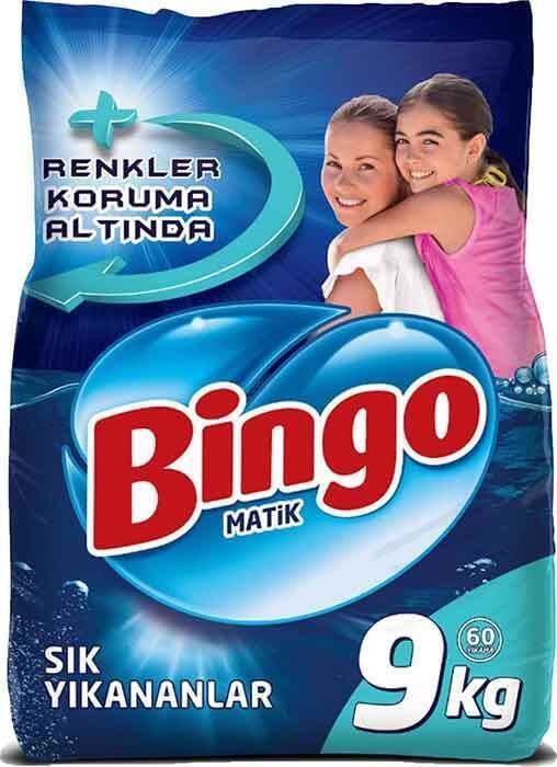 Bingo Matik Toz Deterjan 9 kg - Renkliler Ve Beyazlar