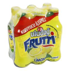 Uludağ Frutti Limon Aromalı Maden Suyu 200 ml - 24'lü koli