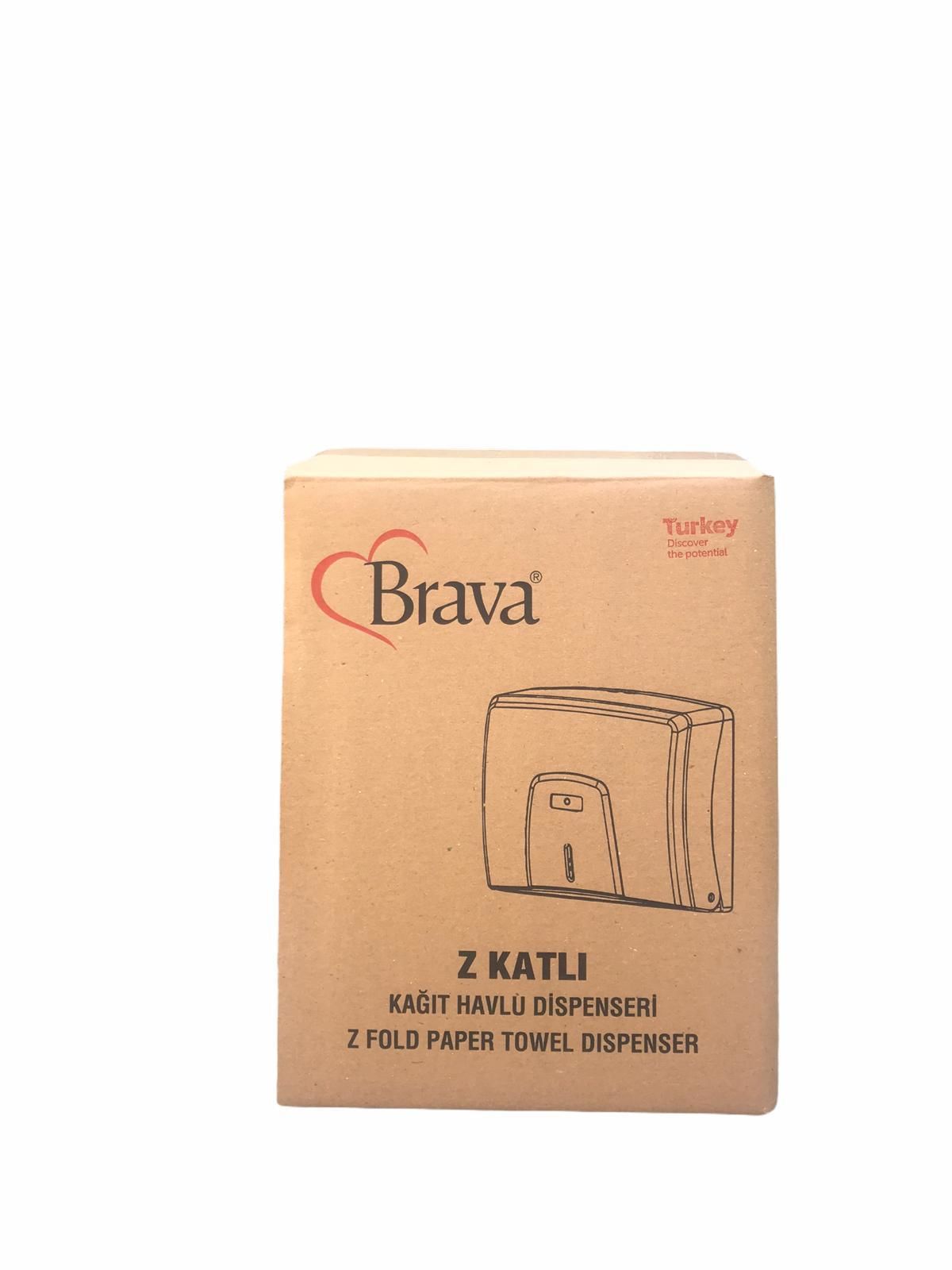 Brava Z Katlama Kağıt Havlu Dispenseri - Şeffaf