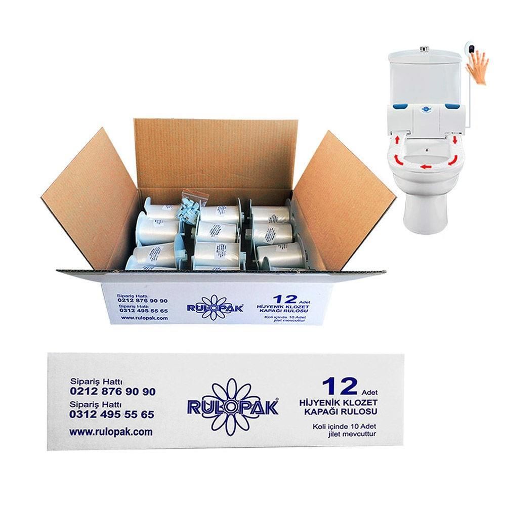 Rulopak R-2201-50 Sensörlü Klozet Kapağı Rulosu 80 Kullanım x 50 Rulo