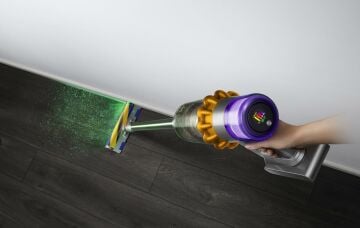 Dyson V15 Detect Absolute Vacuum Cleaner, Nickel & Yellow