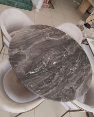 Arte Marble Grizio Yemek Masası