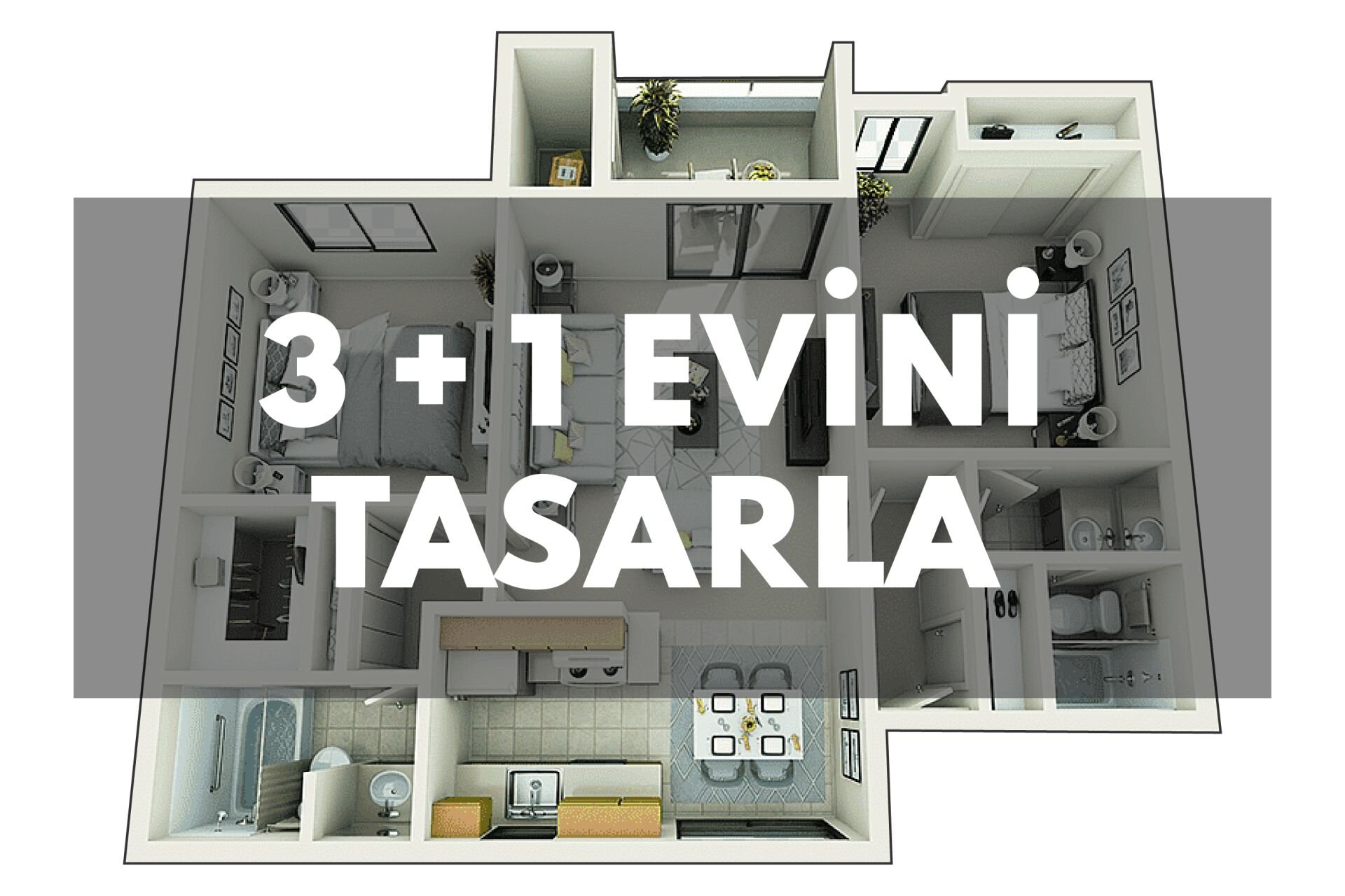 3 + 1 Evini Tasarla